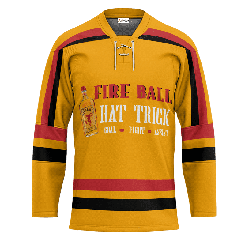 Personalized-Fireball-Whiskey-Hat-Trick-Lace-Hockey-Jersey-1