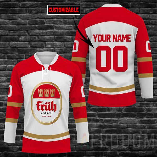 Personalized-Fruh-Kolsch-Lace-Hockey-Jersey Personalized Fruh Kolsch Lace Hockey Jersey