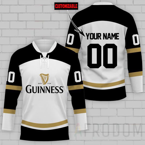 Personalized-Guinness-Beer-Lace-Hockey-Jersey Personalized Guinness Beer Lace Hockey Jersey