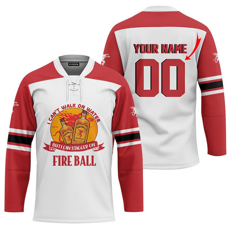 Personalized-I-Can-Stagger-On-Fireball-Whiskey-Lace-Hockey-Jersey Personalized I Can Stagger On Fireball Whiskey Lace Hockey Jersey