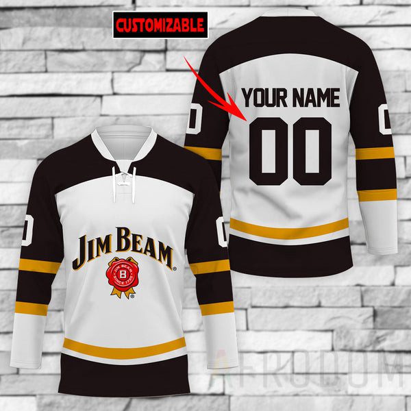 Personalized-Jim-Beam-Lace-Hockey-Jersey Personalized Jim Beam Lace Hockey Jersey