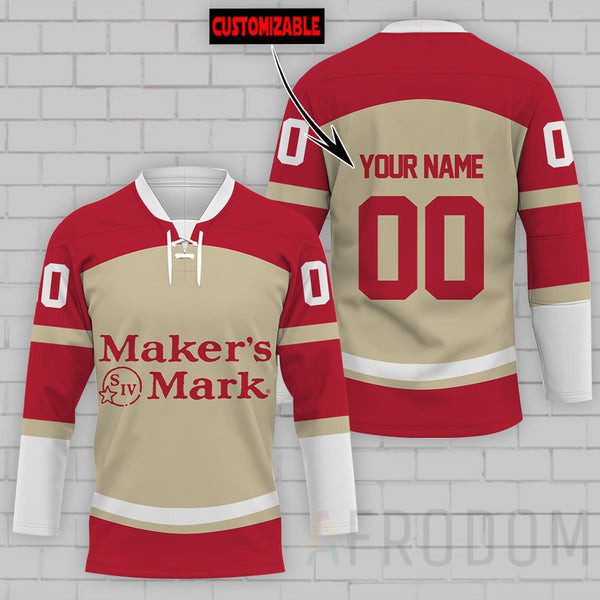 Personalized-Makers-Mark-Lace-Hockey-Jersey Personalized Maker's Mark Lace Hockey Jersey