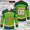 Personalized Mountain Dew Lace Hockey Jersey