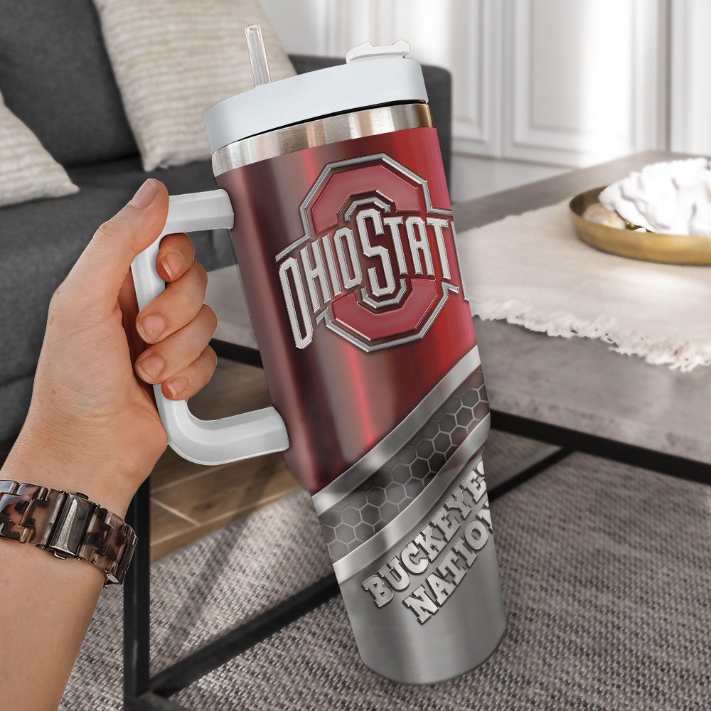 Personalized-Ohio-State-Buckeyes-Football-40oz-Stanley-Tumbler-NCT1003-1