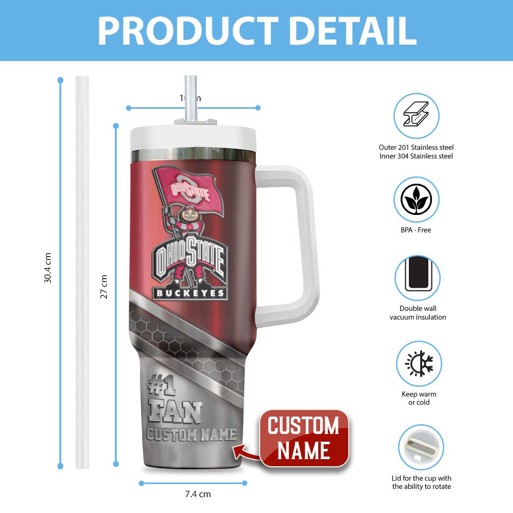 Personalized-Ohio-State-Buckeyes-Football-40oz-Stanley-Tumbler-NCT1003-2