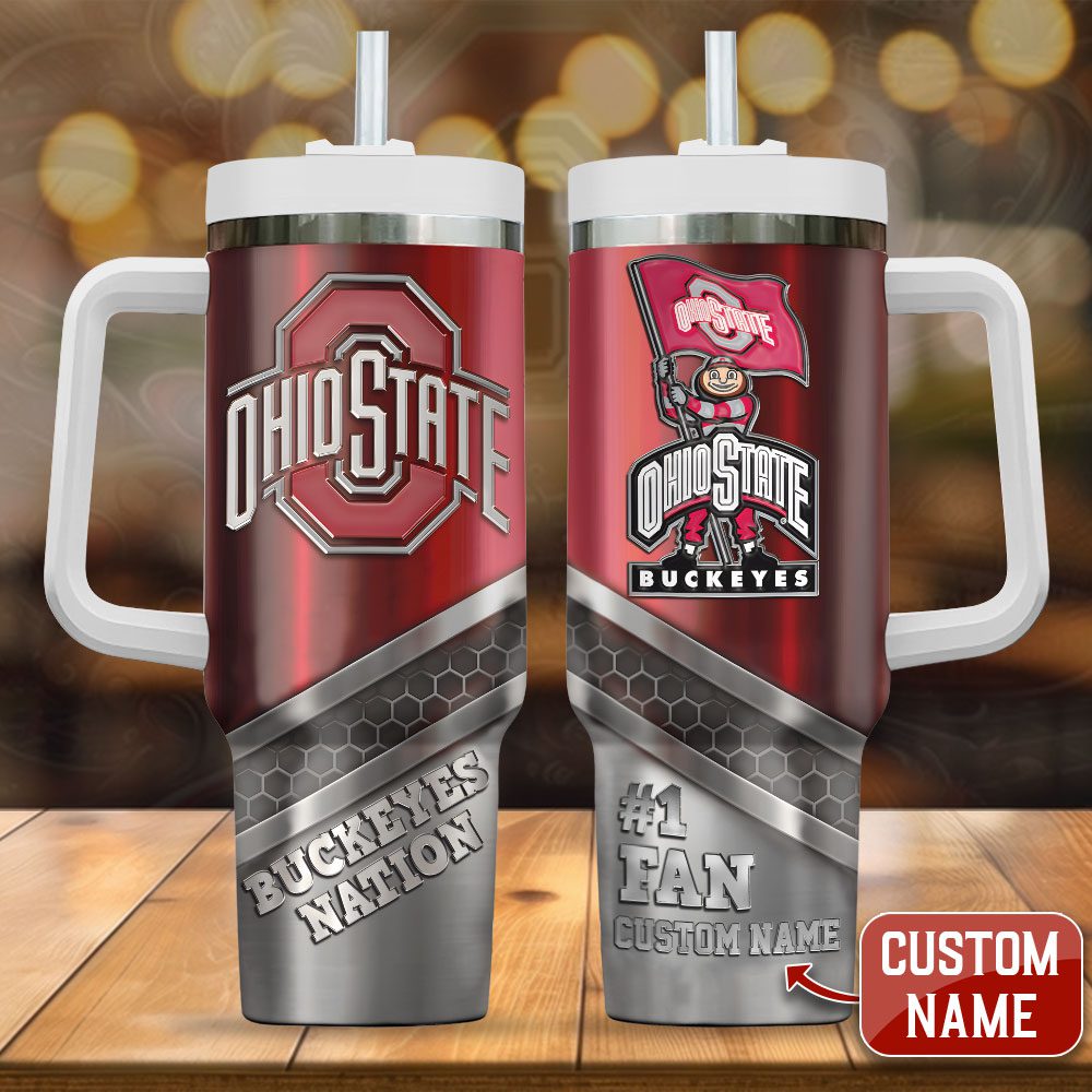 Personalized-Ohio-State-Buckeyes-Football-40oz-Stanley-Tumbler-NCT1003 Personalized Ohio State Buckeyes Football 40oz Stanley Tumbler NCT1003