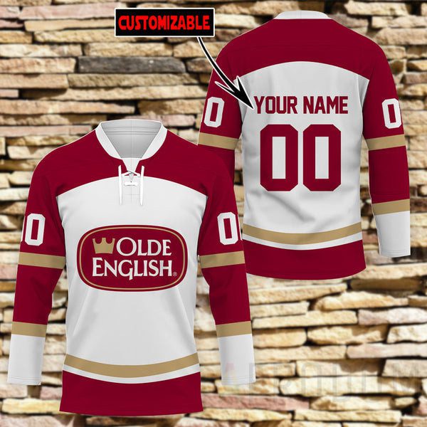 Personalized-Old-English-Lace-Hockey-Jersey Personalized Old English Lace Hockey Jersey