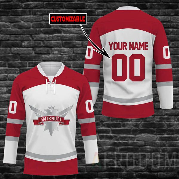 Personalized-Smirnoff-Vodka-Lace-Hockey-Jersey Personalized Smirnoff Vodka Lace Hockey Jersey
