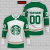 Personalized Starbucks Lace Hockey Jersey