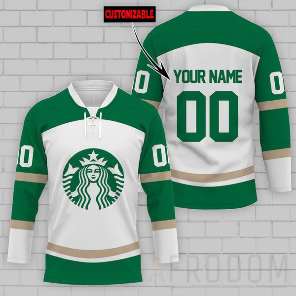 Personalized-Starbucks-Lace-Hockey-Jersey Personalized Starbucks Lace Hockey Jersey
