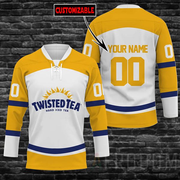 Personalized-Twisted-Tea-Lace-Hockey-Jersey Personalized Twisted Tea Lace Hockey Jersey