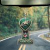 Philadelphia Eagles Champion Cup Diamond Effect Custom Shape Clear 1-sided Car Ornament NCT1031