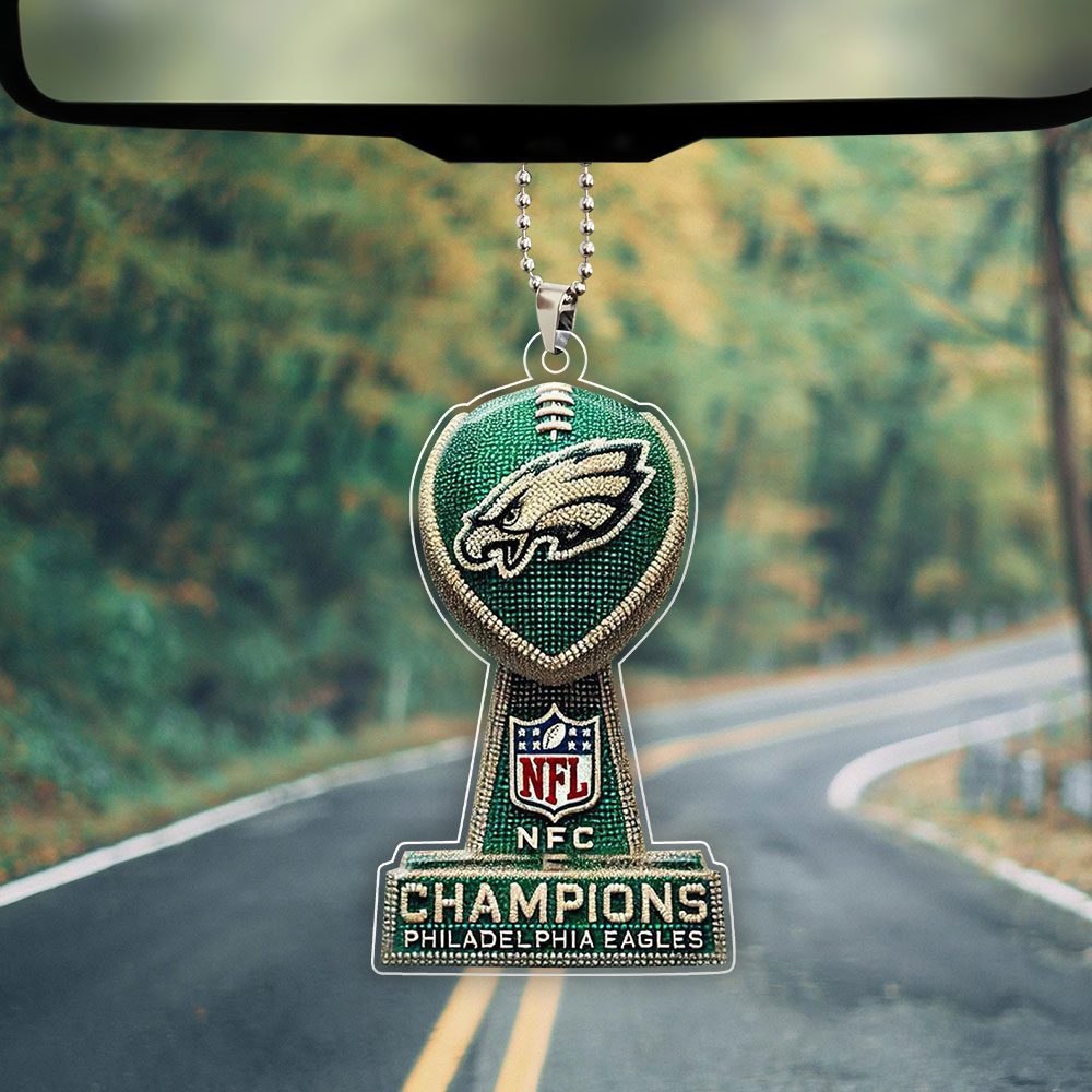 Philadelphia-Eagles-Champion-Cup-Diamond-Effect-Custom-Shape-Clear-1-sided-Car-Ornament-NCT1031 Philadelphia Eagles Champion Cup Diamond Effect Custom Shape Clear 1-sided Car Ornament NCT1031