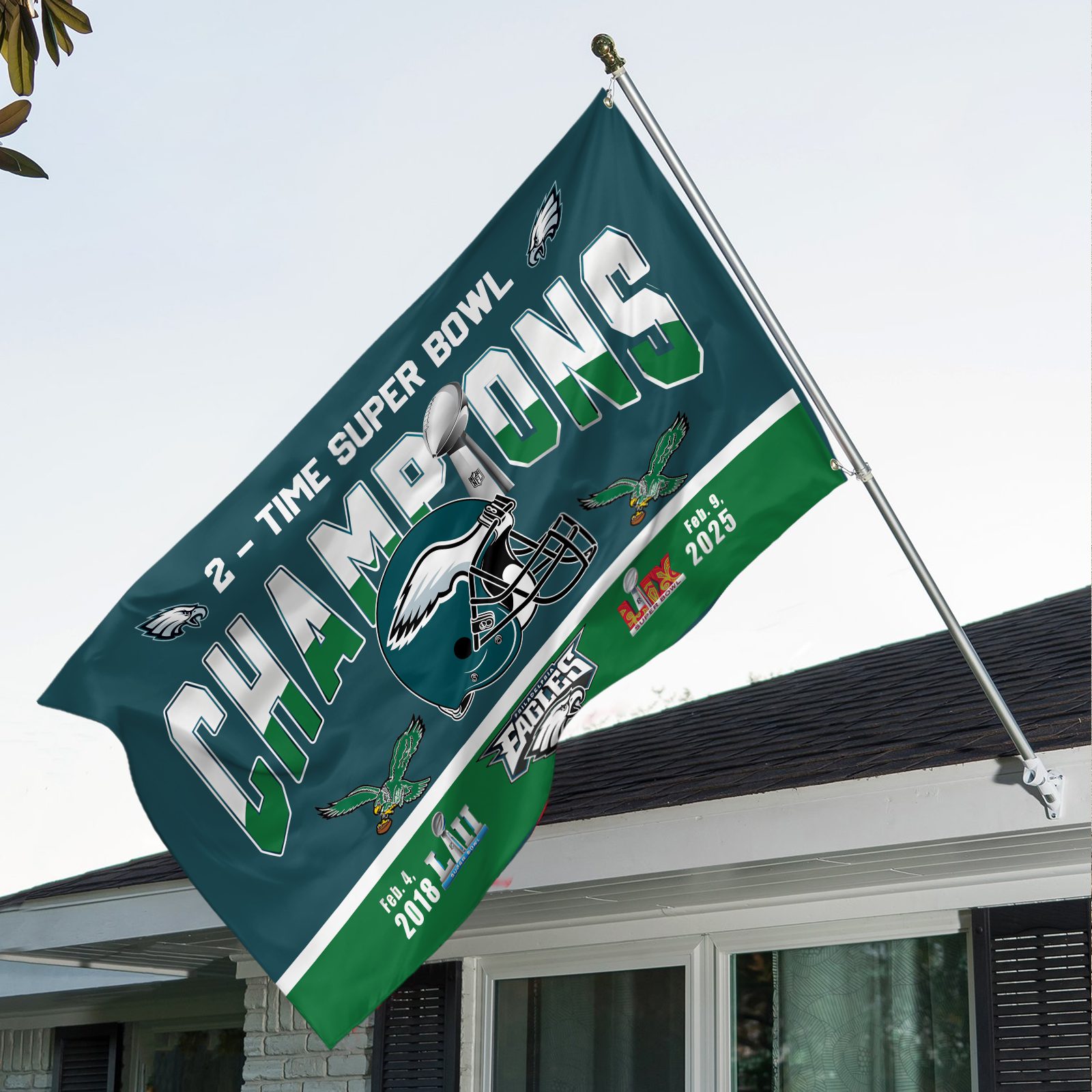 Philadelphia-Eagles-Super-Bowl-LIX-Champion-2025-3D-House-Flag-NCT1045 Philadelphia Eagles Super Bowl LIX Champion 2025 3D House Flag NCT1045