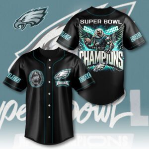 Philadelphia Eagles Super Bowl LIX Champion 2025 Baseball Jersey NCT1012