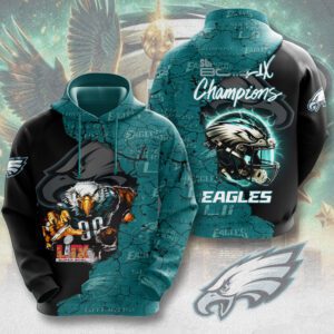 Philadelphia Eagles Super Bowl LIX Champion 2025 Unisex Performance Hoodie NCT1060