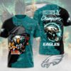 Philadelphia Eagles Super Bowl LIX Champion 2025 Unisex Performance T-Shirt NCT1039