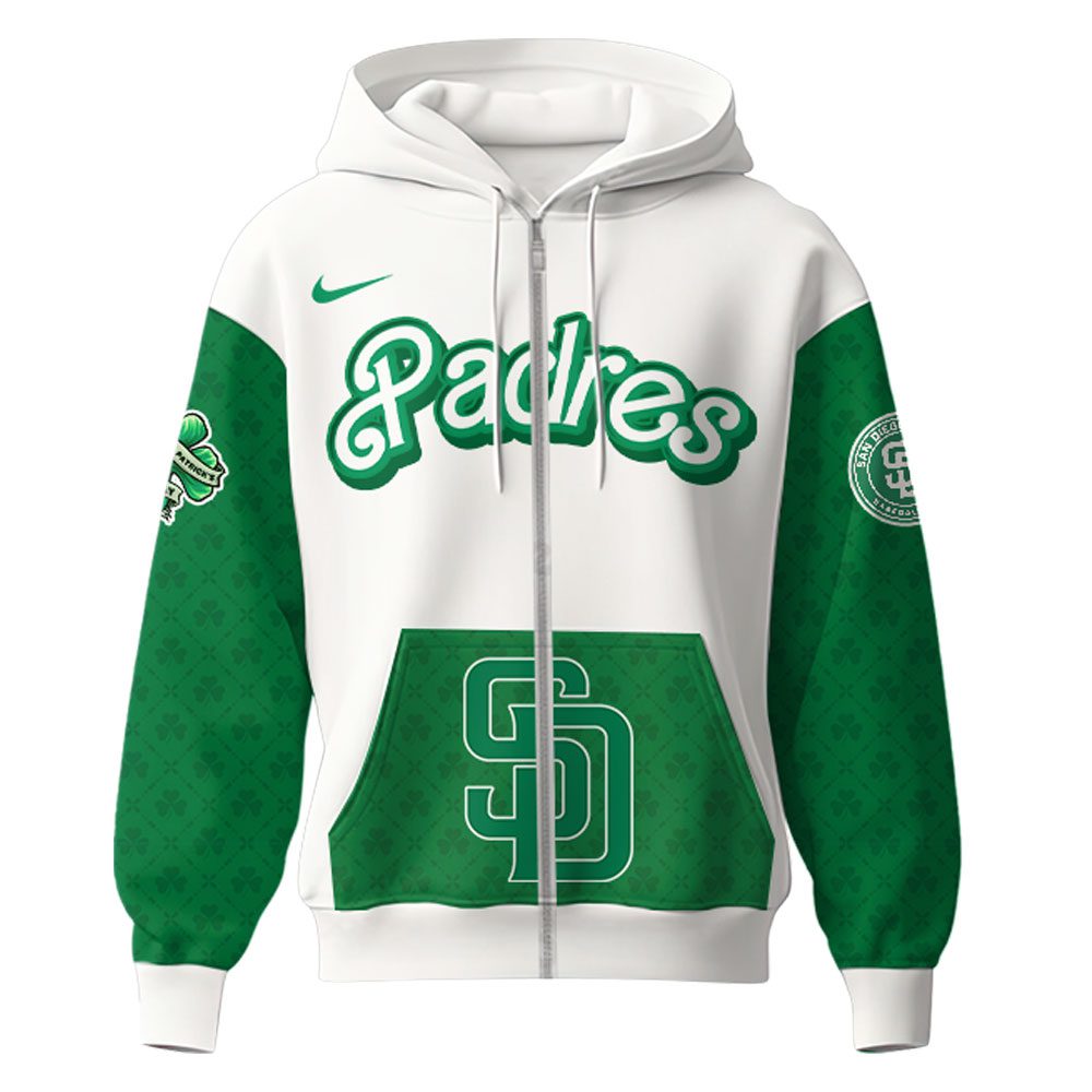 San-Diego-Padres-MLB-x-St.-Patricks-Day-Limited-Edition-Performance-Zip-Hoodie-2025 San Diego Padres MLB x St. Patrick's Day Limited Edition Performance Zip Hoodie 2025
