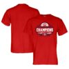 St. John's Red Storm Blue 84 2025 Big East Men's Basketball Conference Tournament Champions T-Shirt - Red