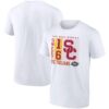 USC Trojans 2025 NCAA Women's Basketball Tournament March Madness Sweet 16 No Look Pass T-Shirt - White