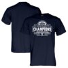 Yale Bulldogs Blue 84 Unisex 2025 Ivy League Men's Basketball Conference Tournament Champions T-Shirt - Navy