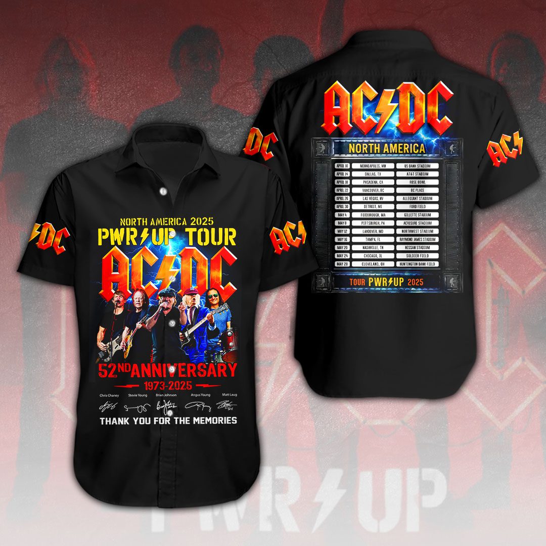 ACDC-Short-Sleeve-Dress-Shirt-GCL1230 AC/DC Short Sleeve Dress Shirt GCL1230