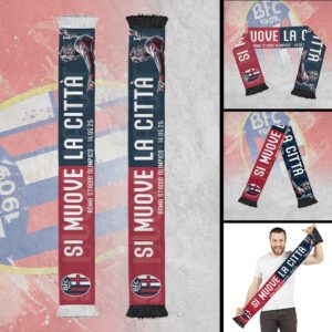 Bologna FC Champion 2025 Ruffneck Soccer Scarf RSC1016