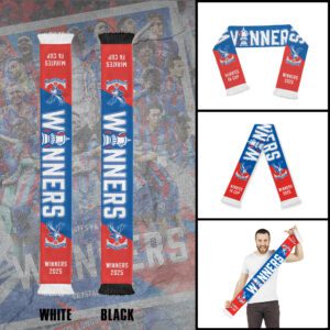 Crystal Palace FC Champion 2025 Ruffneck Soccer Scarf RSC1012