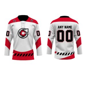 ECHL Cincinnati Cyclones Personalized Away Lace Hockey Jersey