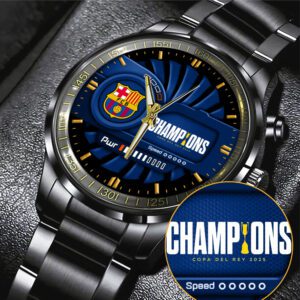 FC Barcelona Black Stainless Steel Watch GCL1300