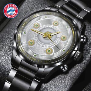 FC Bayern Munchen Champion 2024/25 Bundesliga Black Stainless Steel Watch GCL1158