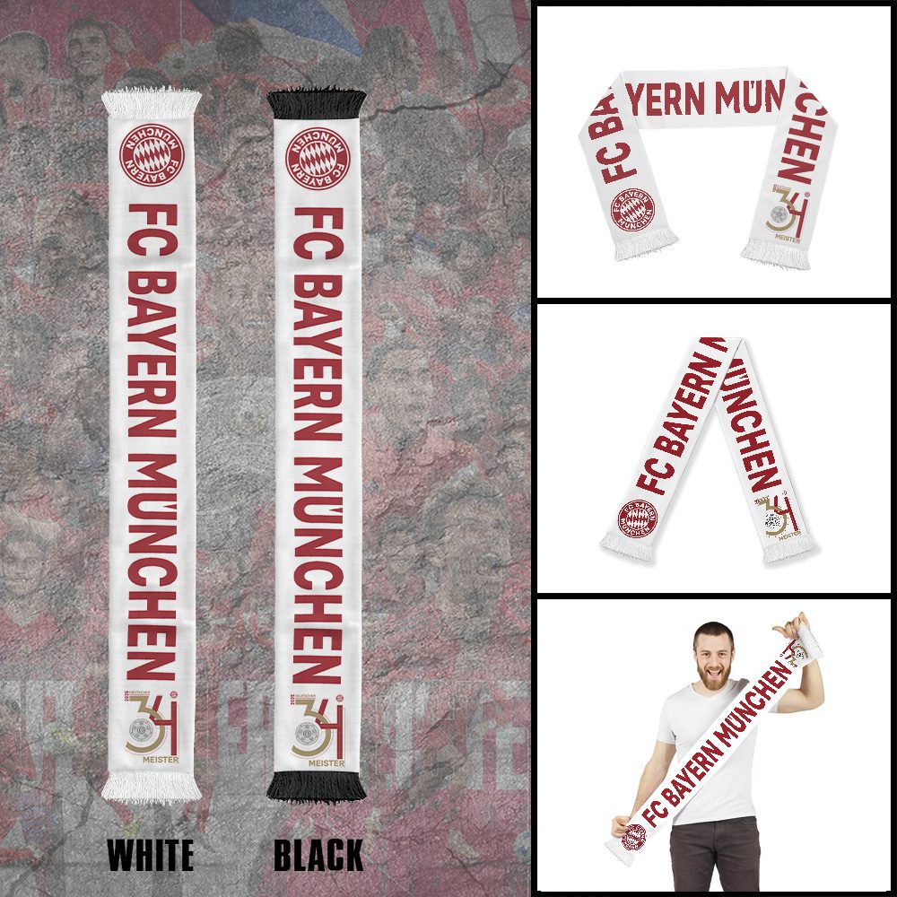 FC-Bayern-Munchen-Champion-2025-Ruffneck-Soccer-Scarf-RSC1033 FC Bayern Munchen Champion 2025 Ruffneck Soccer Scarf RSC1033