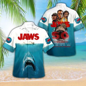 Jaws 3D Hawaiian Shirt GCL1030
