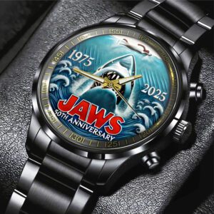 Jaws Black Stainless Steel Watch GCL1038