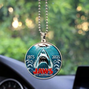 Jaws Custom Shape 2-sided Acrylic Car Ornament GCL1033