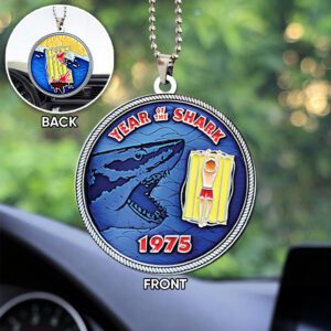 Jaws Custom Shape 2-sided Acrylic Car Ornament GCL1049