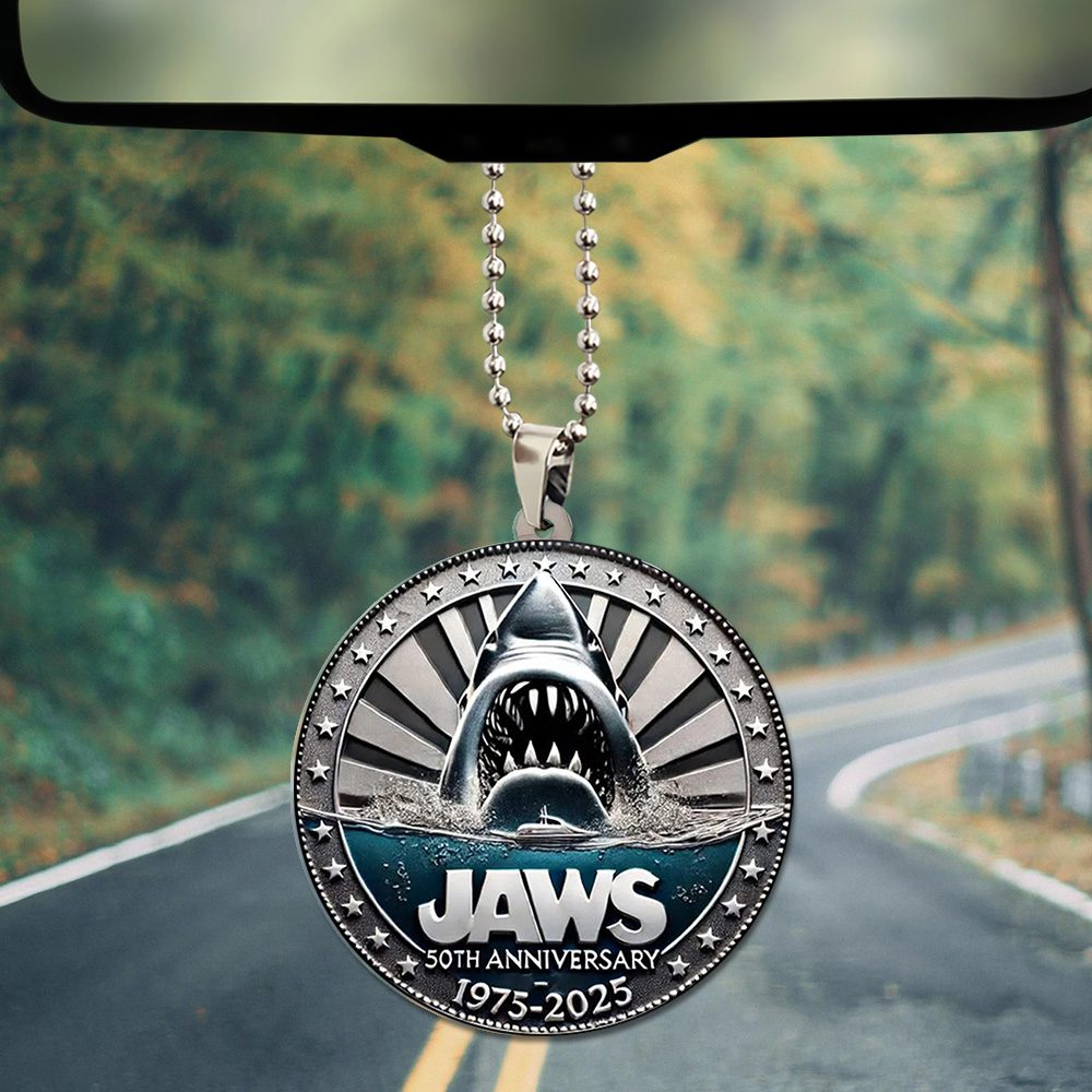 Jaws-Custom-Shape-2-sided-Acrylic-Car-Ornament-GCL1084-1