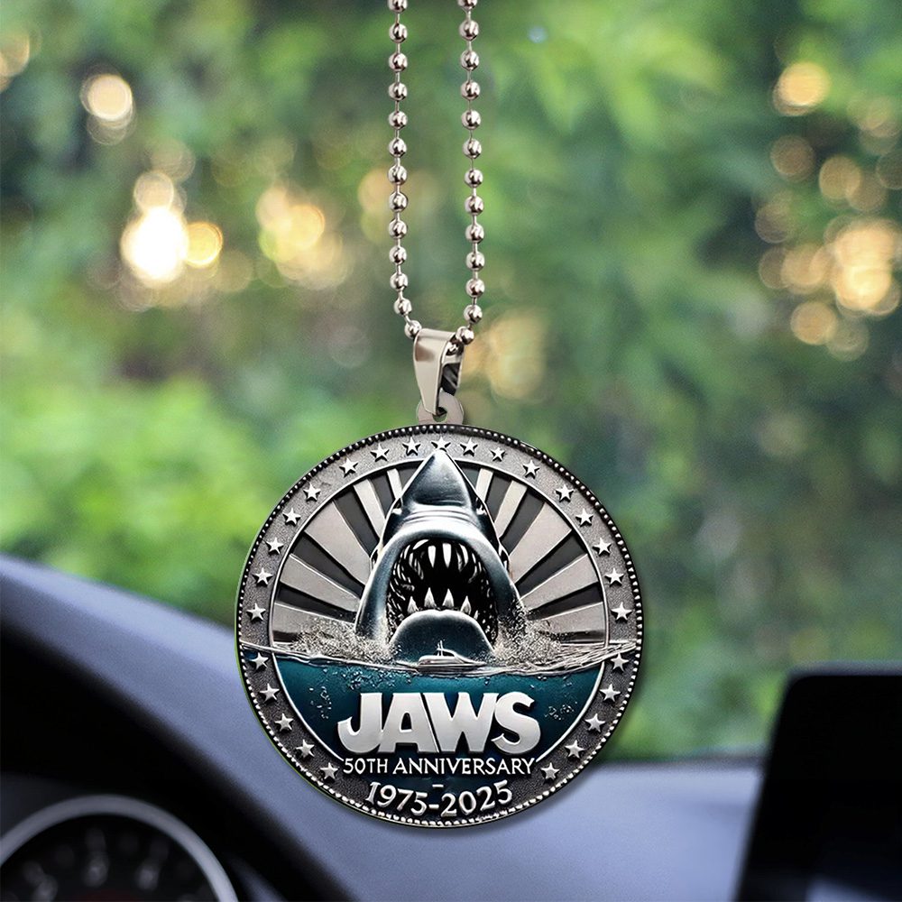 Jaws-Custom-Shape-2-sided-Acrylic-Car-Ornament-GCL1084 Jaws Custom Shape 2-sided Acrylic Car Ornament GCL1084