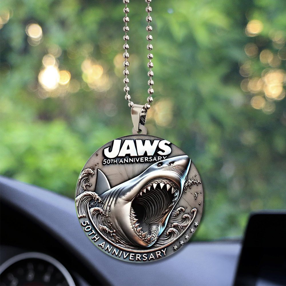 Jaws-Custom-Shape-2-sided-Acrylic-Car-Ornament-GCL1086 Jaws Custom Shape 2-sided Acrylic Car Ornament GCL1086