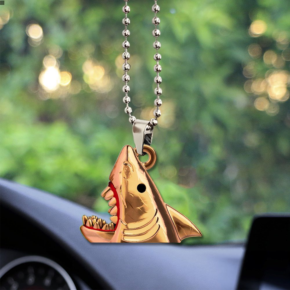 Jaws-Custom-Shape-2-sided-Acrylic-Car-Ornament-GCL1096 Jaws Custom Shape 2-sided Acrylic Car Ornament GCL1096