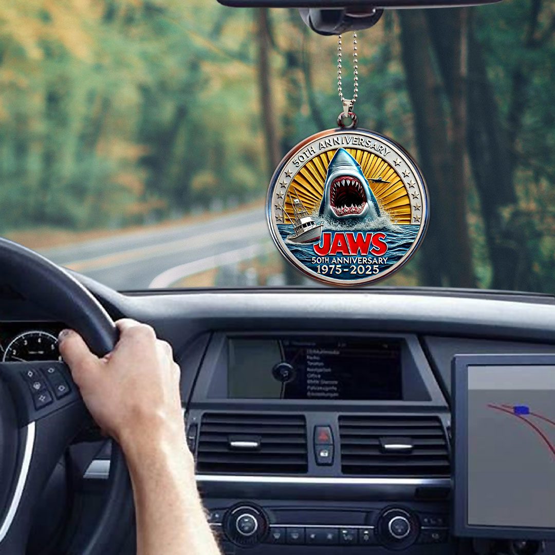 Jaws-Custom-Shape-2-sided-Acrylic-Car-Ornament-GCL1114-2