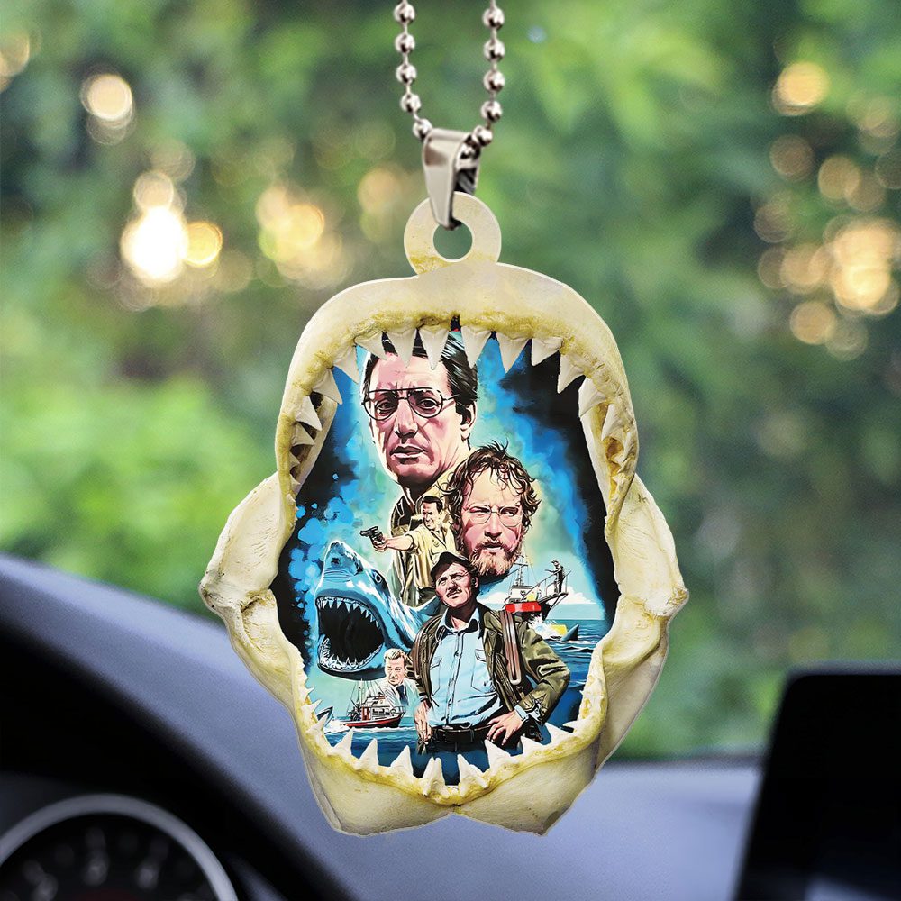 Jaws-Custom-Shape-2-sided-Acrylic-Car-Ornament-GCL1122 Jaws Custom Shape 2-sided Acrylic Car Ornament GCL1122