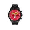 Kansas City Chiefs Limited Edition Black Stainless Steel Watch For Father's Day