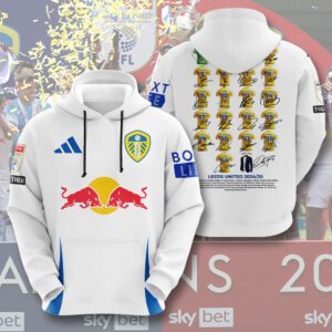 Leeds United Unisex Performance Hoodie GCL1404