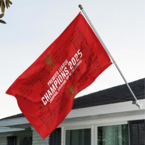 Liverpool FC Champion 2024/25 Premier League 3D House Flag GCL1326