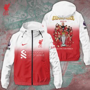 Liverpool FC Champion 2024/25 Premier League 3D Windbreaker Jacket GCL1213