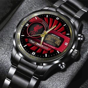 Liverpool FC Champion 2024/25 Premier League Black Stainless Steel Watch GCL1272
