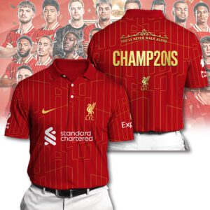 Liverpool FC Champion 2024/25 Premier League Polo Shirt GCL1530