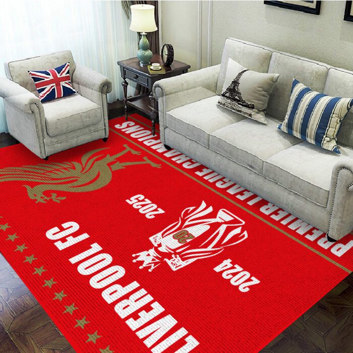 Liverpool FC Champion 2024/25 Premier League Rectangular Rug GCL1050