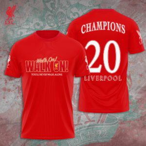 Liverpool FC Champion 2024/25 Premier League Unisex Performance T-Shirt GCL1169